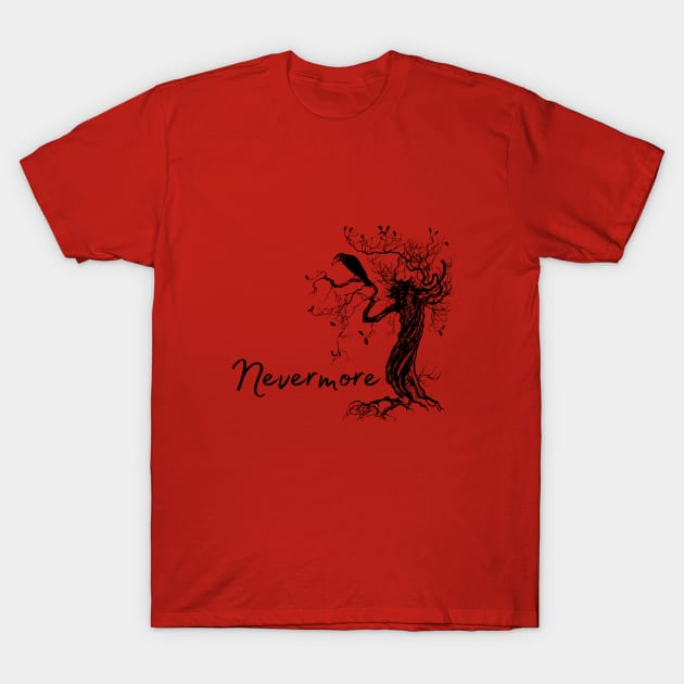 Quote the Raven .... Nevermore T-Shirt by TeaShirts